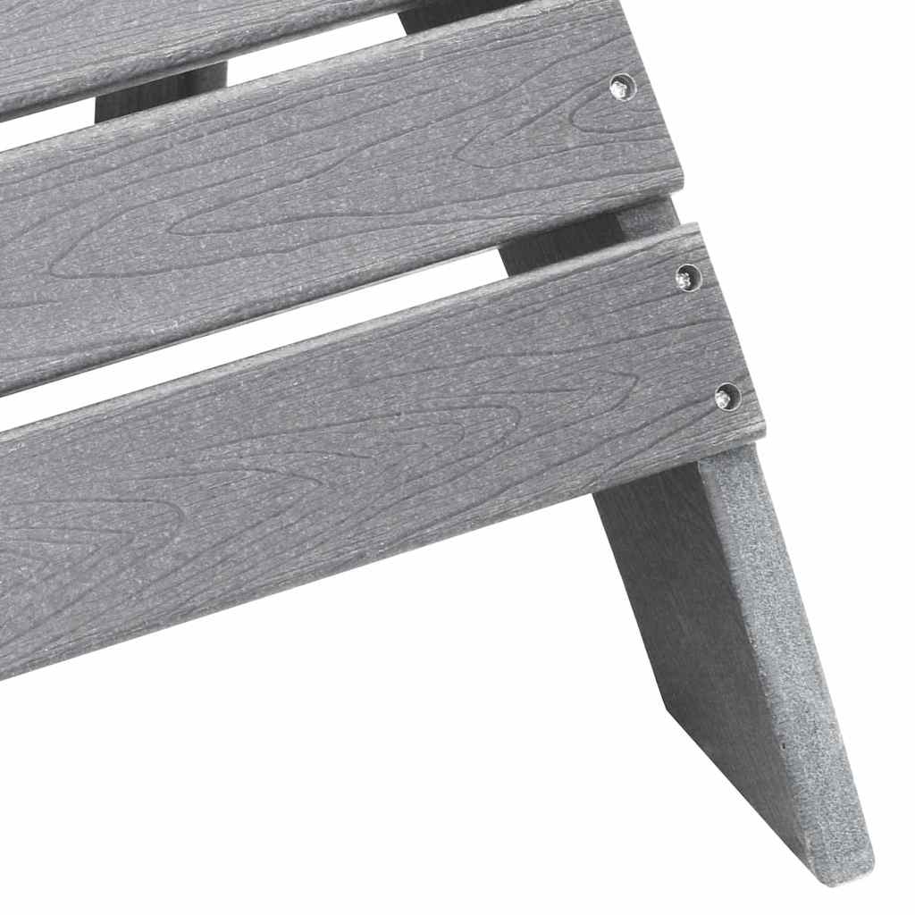 Sedia da Giardino 2 pz Grigio chiaro Polietilene