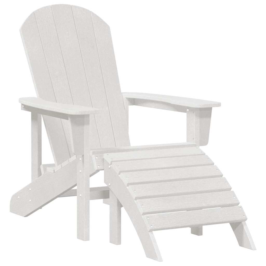 Sedia da Giardino 3 pz Bianco Polietilene