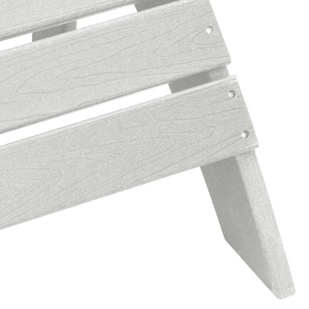 Sedia da Giardino 3 pz Bianco Polietilene