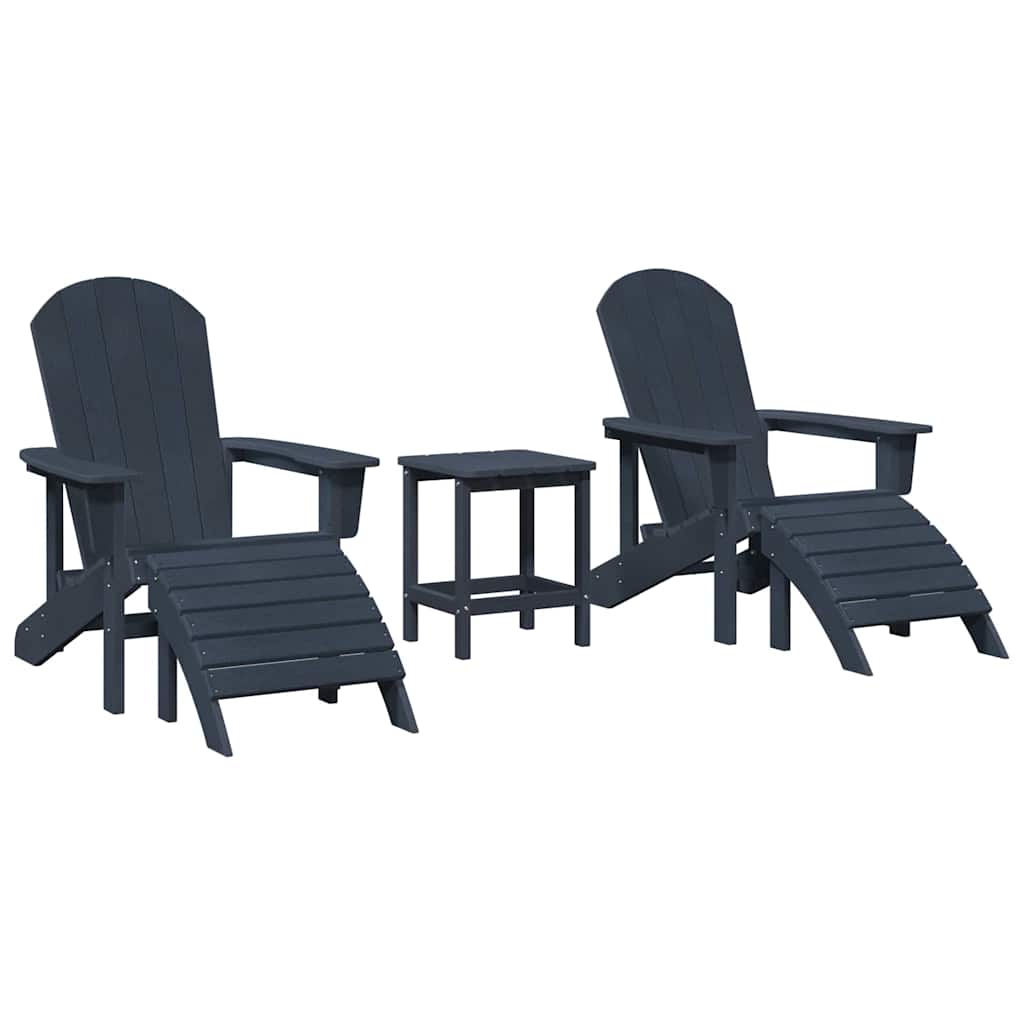 Sedia da Giardino 3 pz Navy Polietilene
