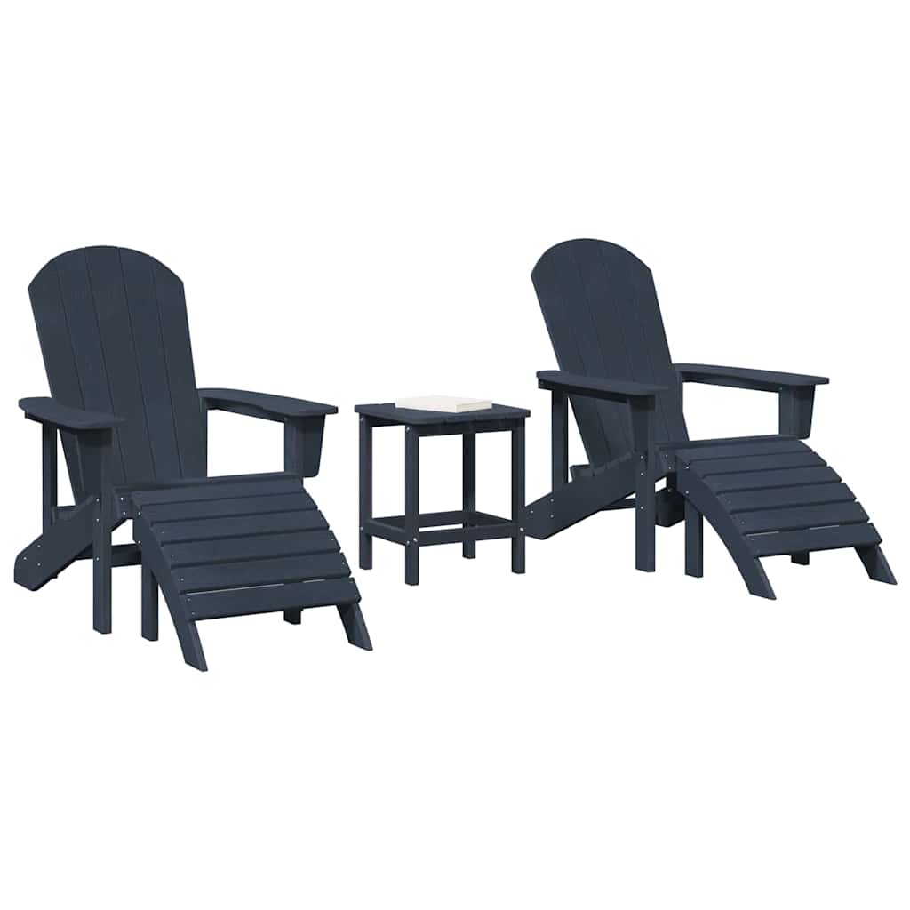 Sedia da Giardino 3 pz Navy Polietilene