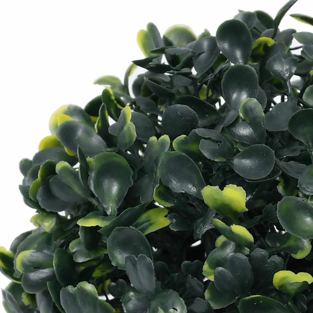 Sfere di Bosso Artificiale con Luci LED 2 pz Verdi 45 cm