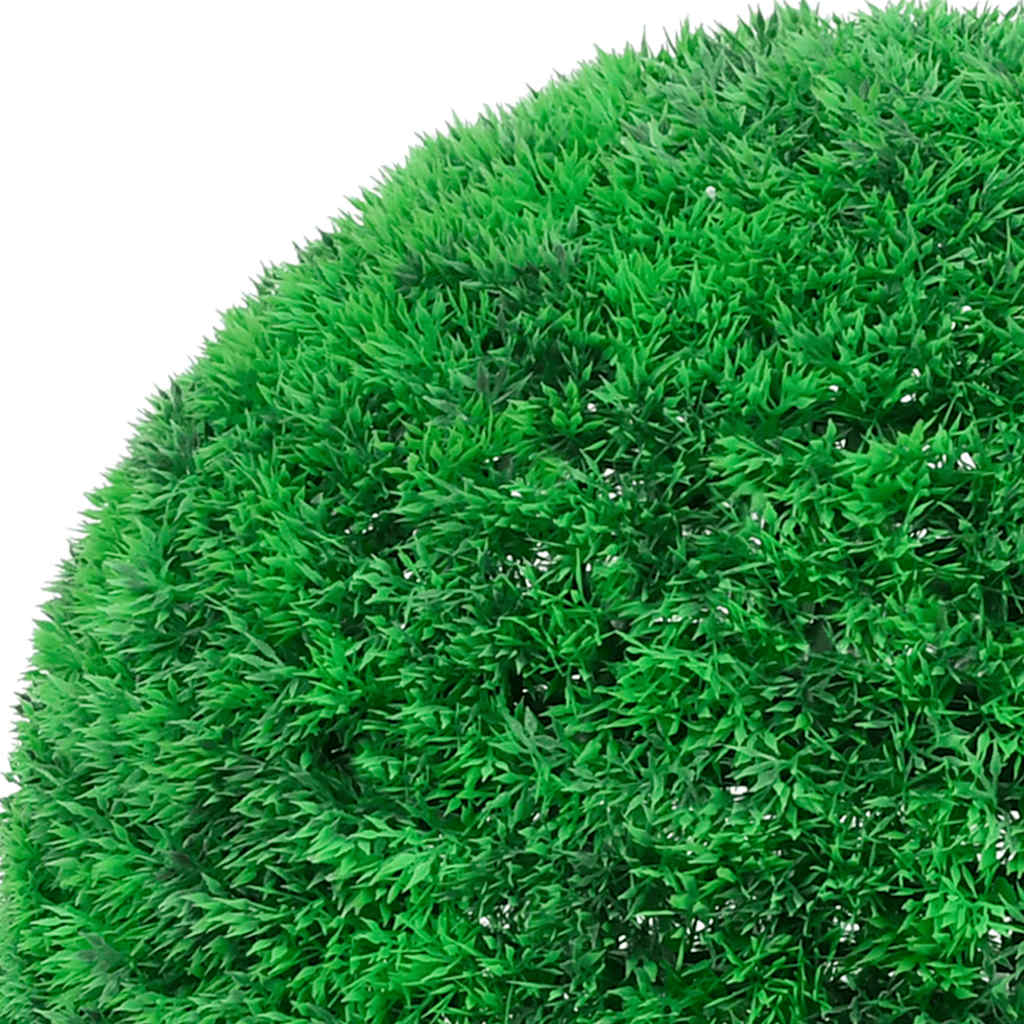 Sfere di Bosso Artificiale con Luci LED 2 pz Verdi 52 cm
