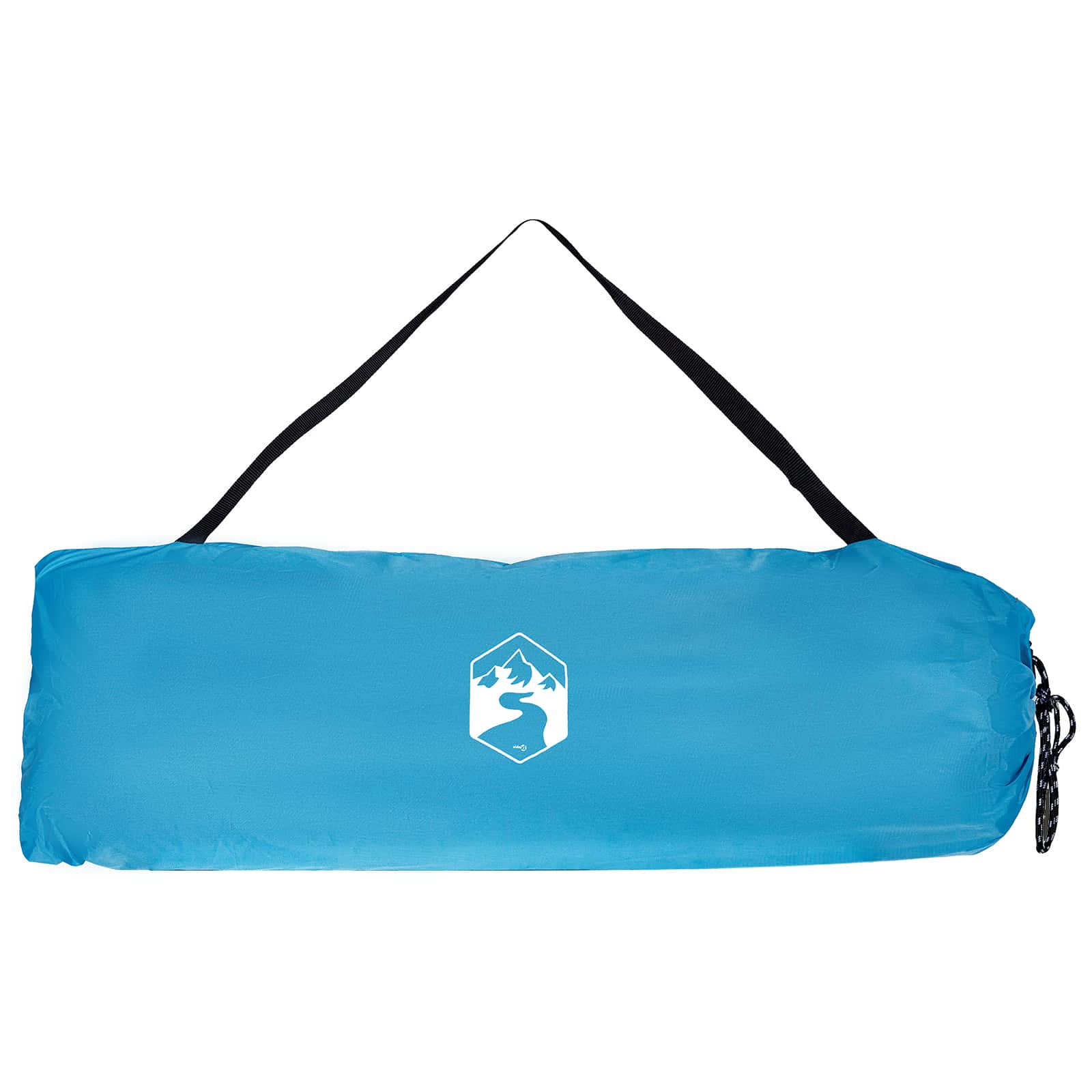 Set di Tende da Campeggio 2 pz 4 persona Blu Taffeta e Tessuto