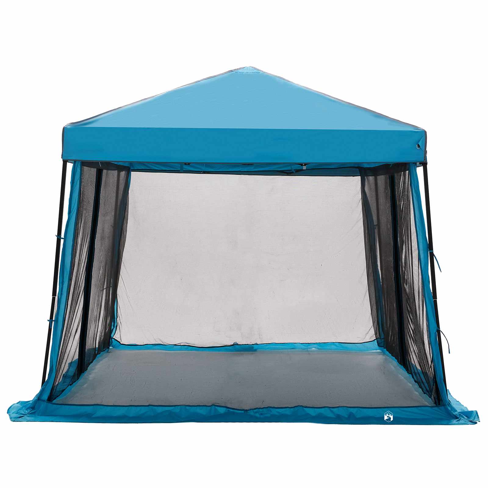 Set di Tende da Campeggio 2 pz 6 persona Blu Taffeta e Tessuto