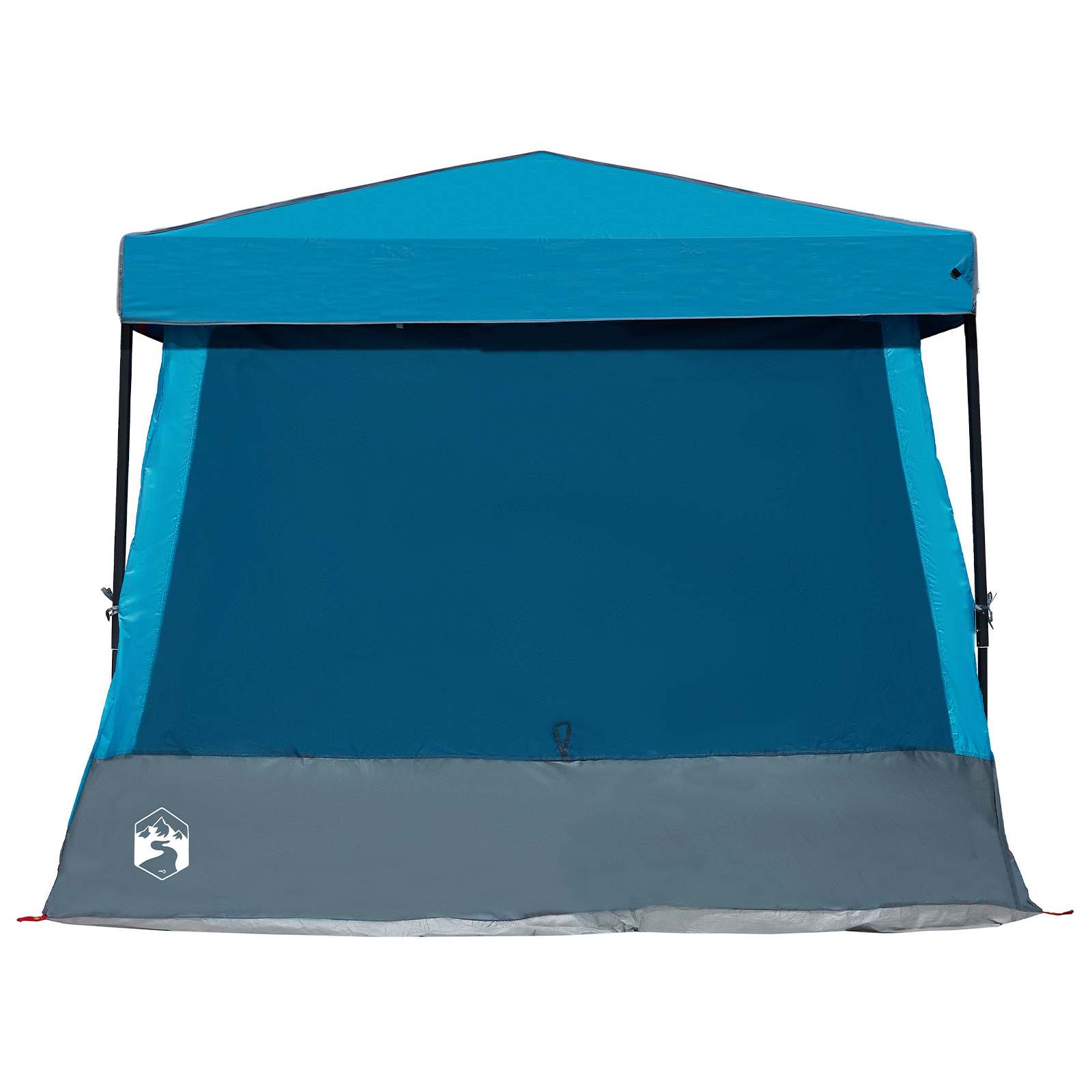 Set di Tende da Campeggio 2 pz 5 persona Blu Taffeta e Tessuto