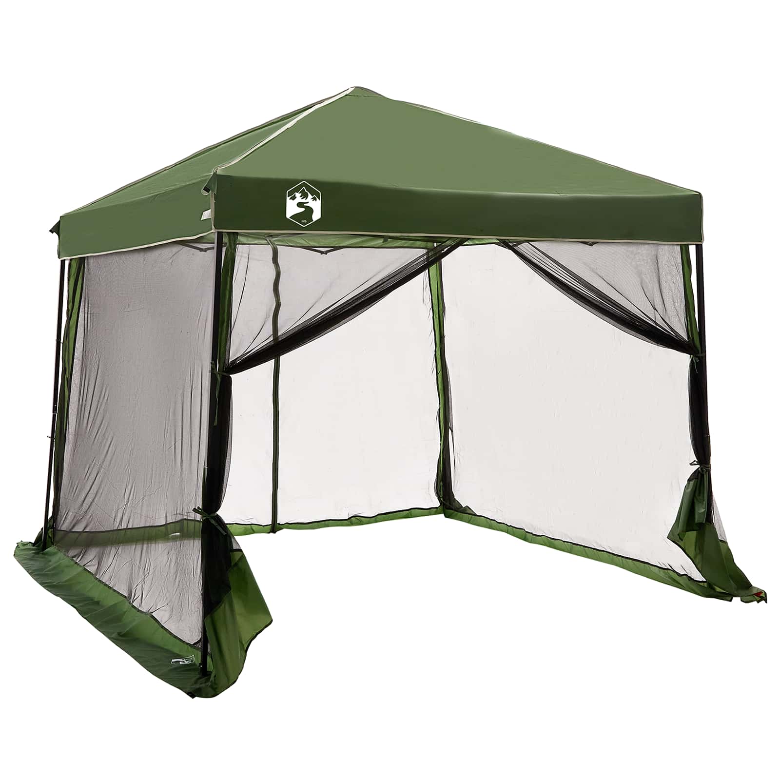 Set di Tende da Campeggio 2 pz 6 persona Verde