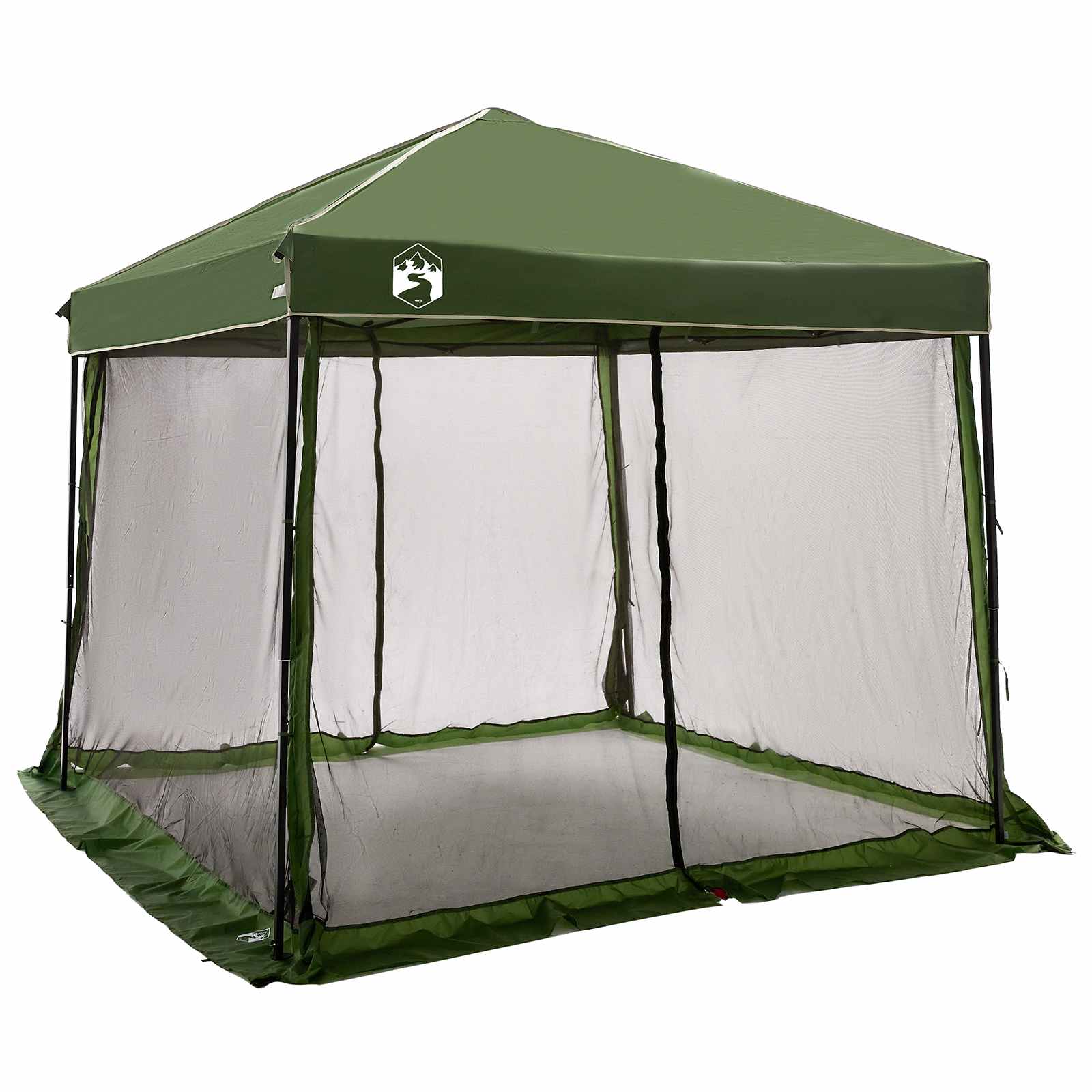 Set di Tende da Campeggio 2 pz 6 persona Verde