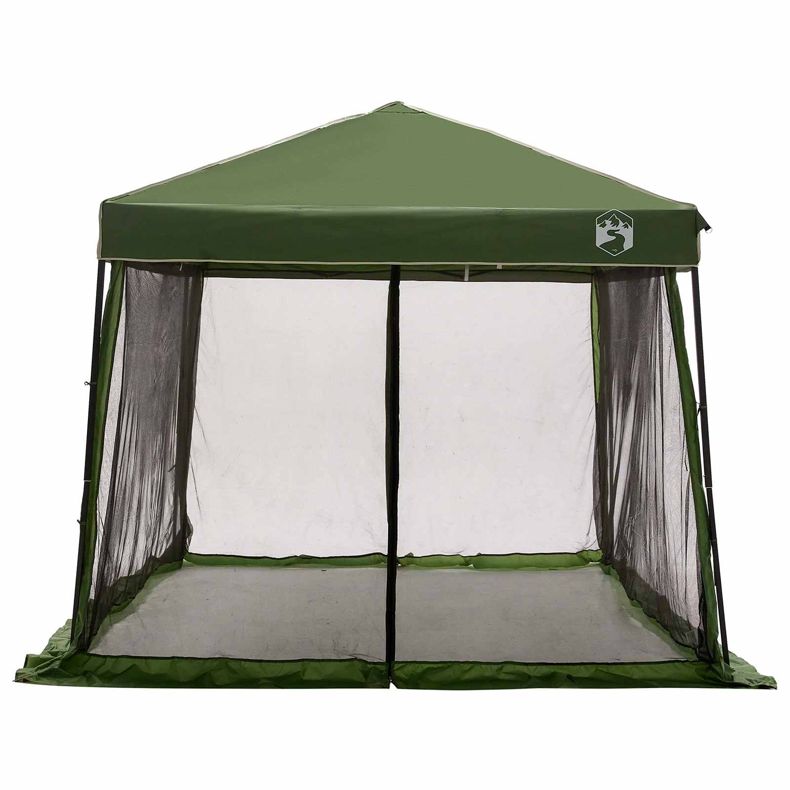 Set di Tende da Campeggio 2 pz 6 persona Verde