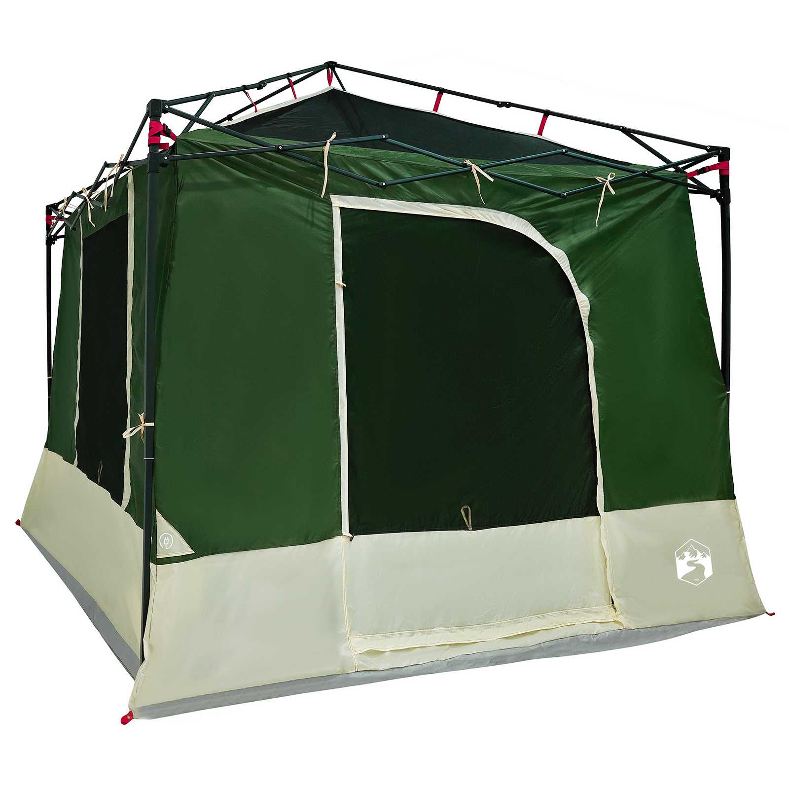 Set di Tende da Campeggio 2 pz 6 persona Verde