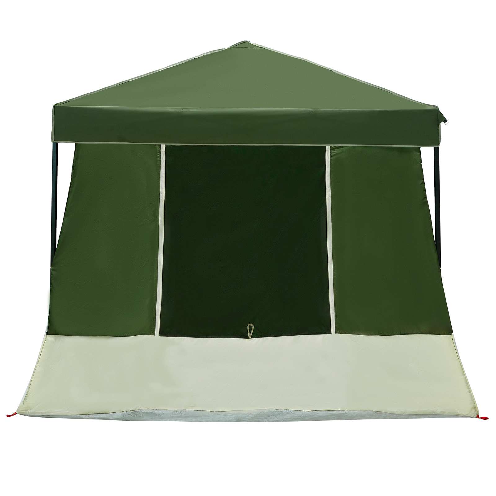 Set di Tende da Campeggio 2 pz 6 persona Verde