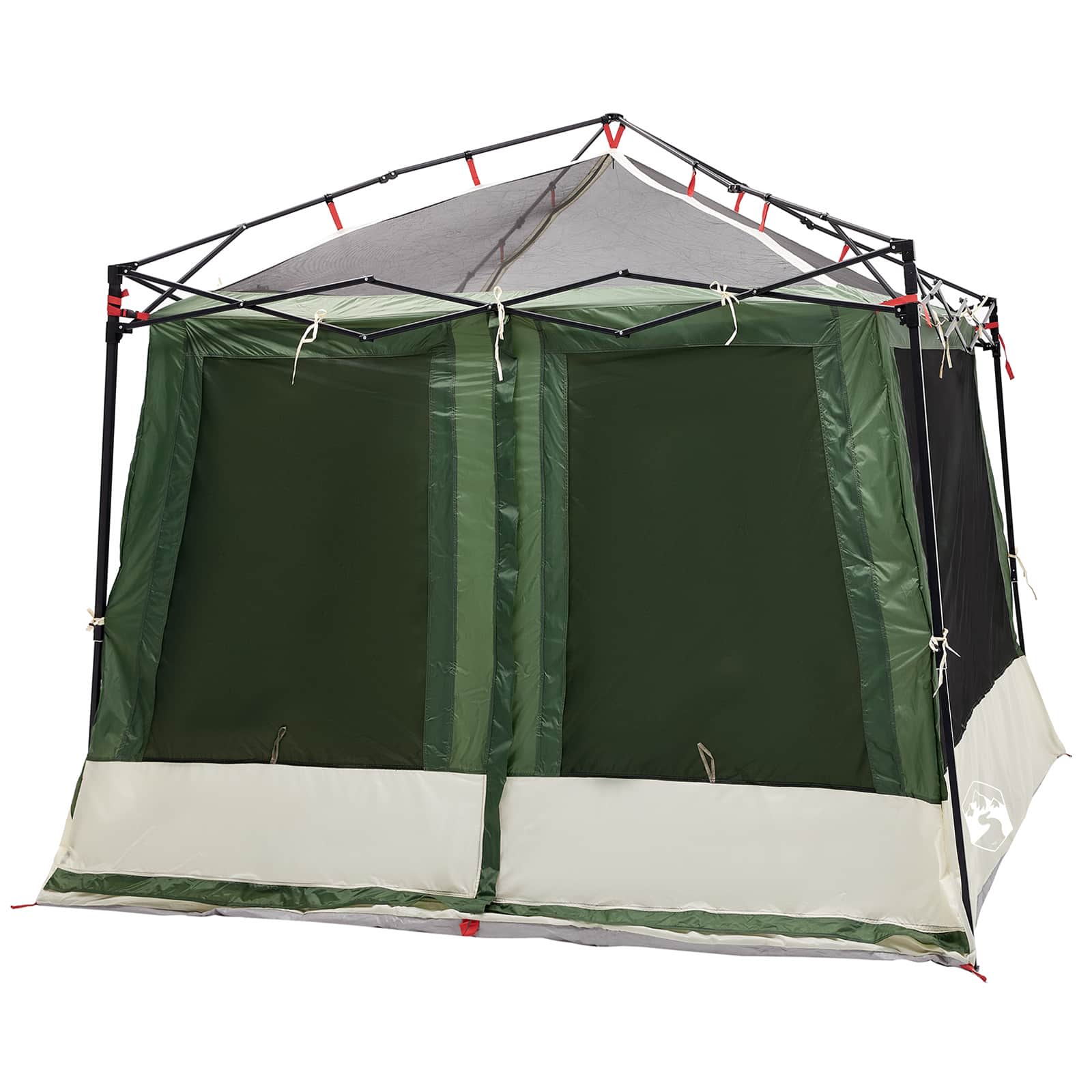 Set di Tende da Campeggio 2 pz 5 persona Verde