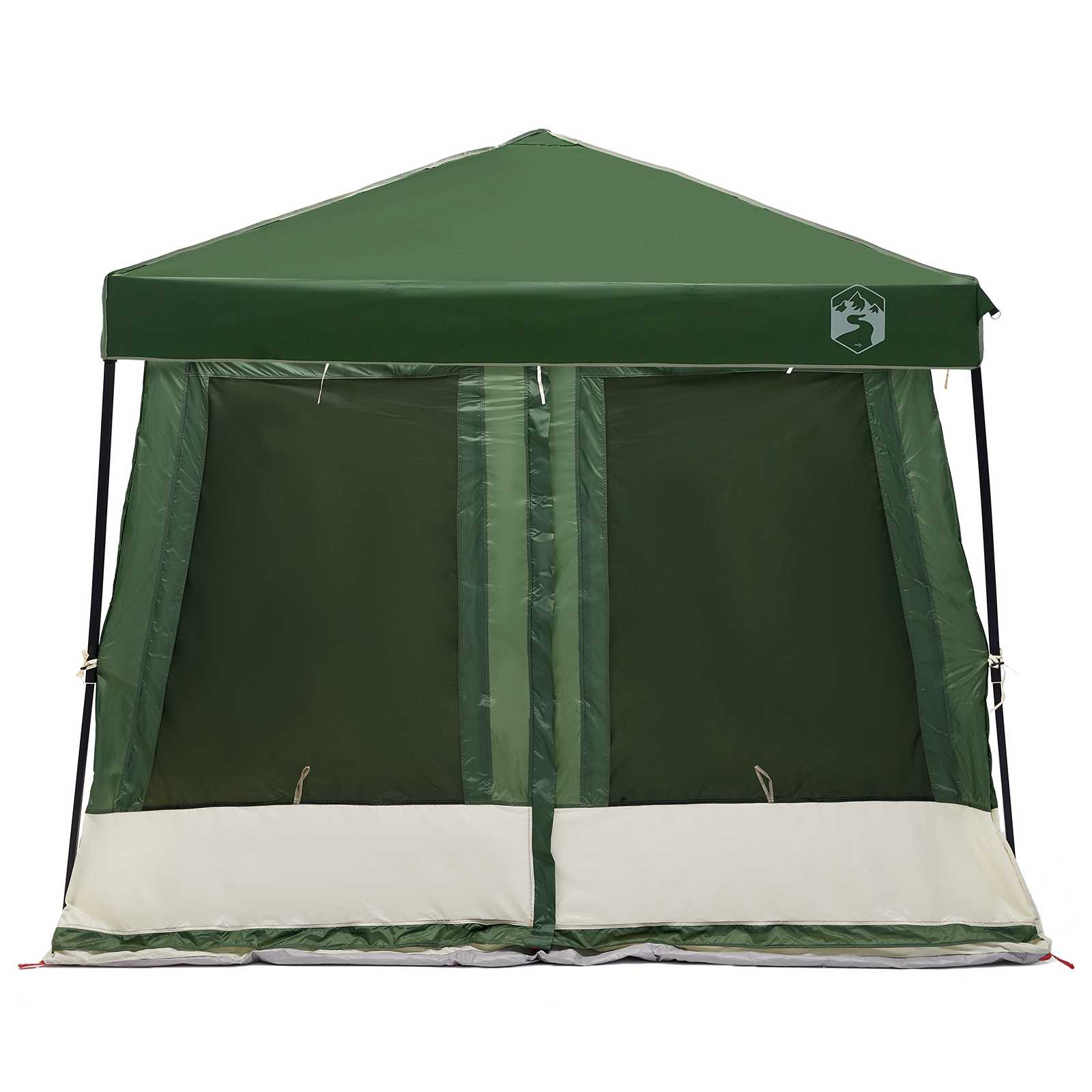 Set di Tende da Campeggio 2 pz 5 persona Verde
