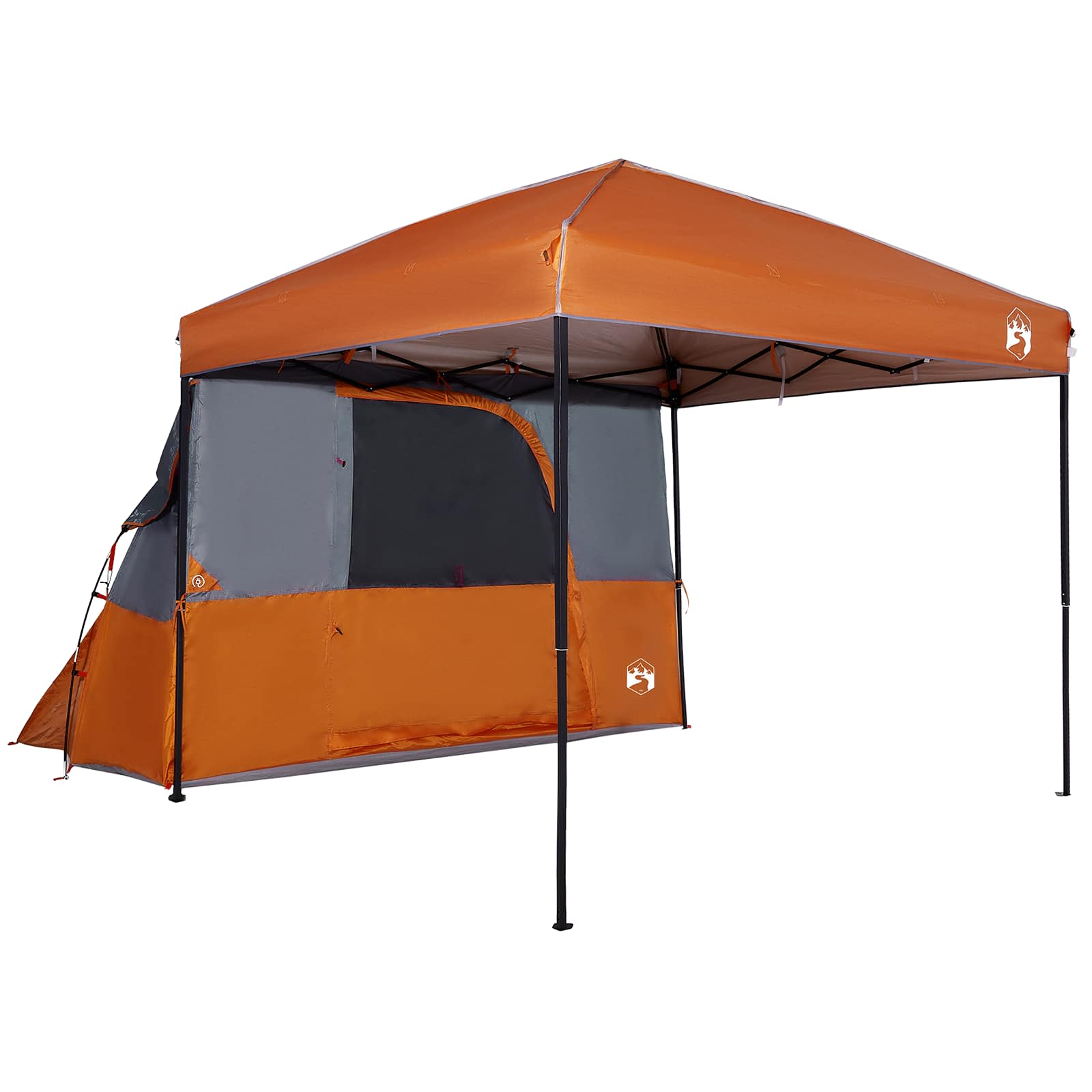 Set di Tende da Campeggio 2 pz 4 persona Arancione