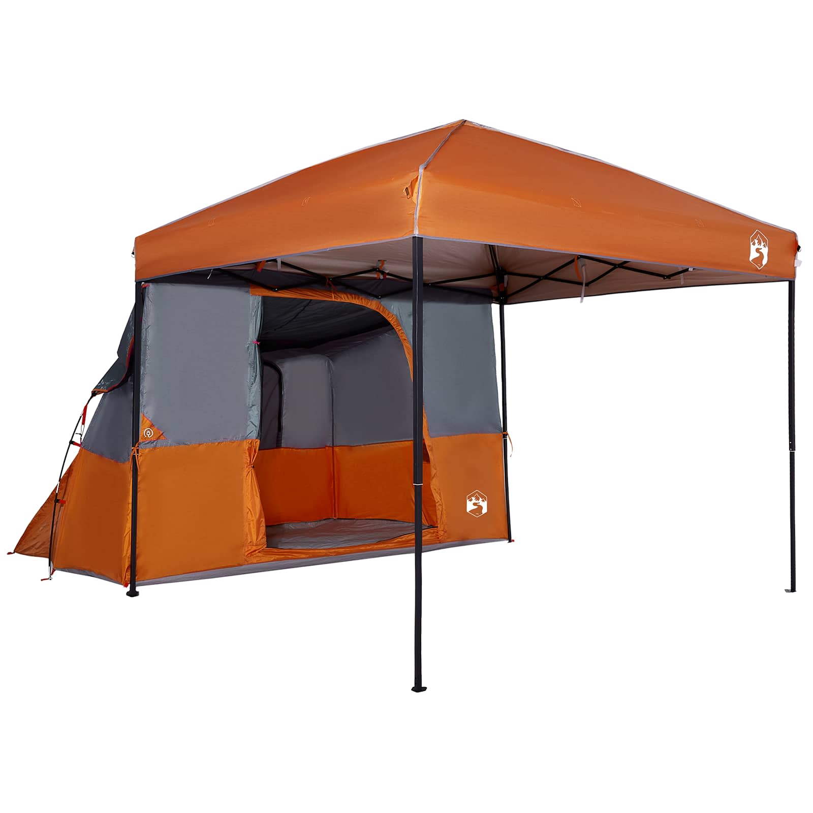 Set di Tende da Campeggio 2 pz 4 persona Arancione