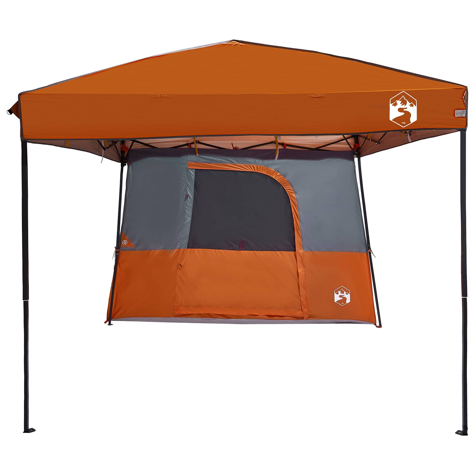 Set di Tende da Campeggio 2 pz 4 persona Arancione
