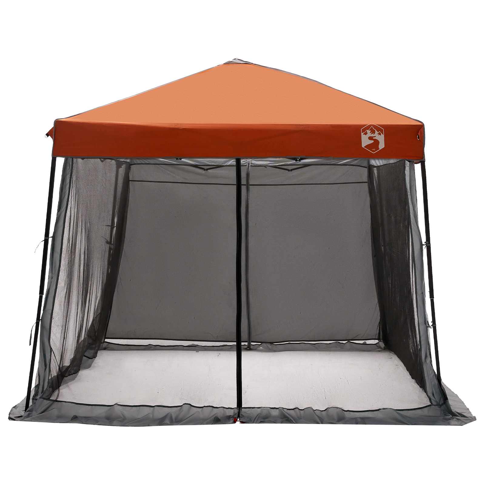 Set di Tende da Campeggio 2 pz 6 persona Grigio e arancione