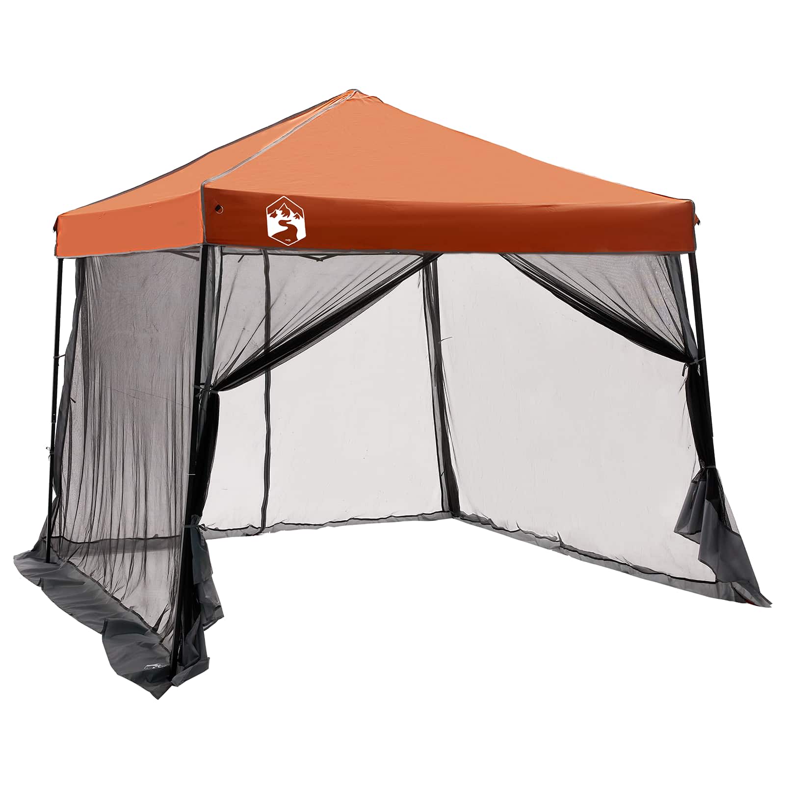 Set di Tende da Campeggio 2 pz 6 persona Grigio e arancione