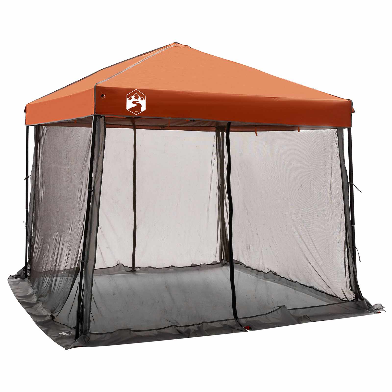 Set di Tende da Campeggio 2 pz 6 persona Grigio e arancione