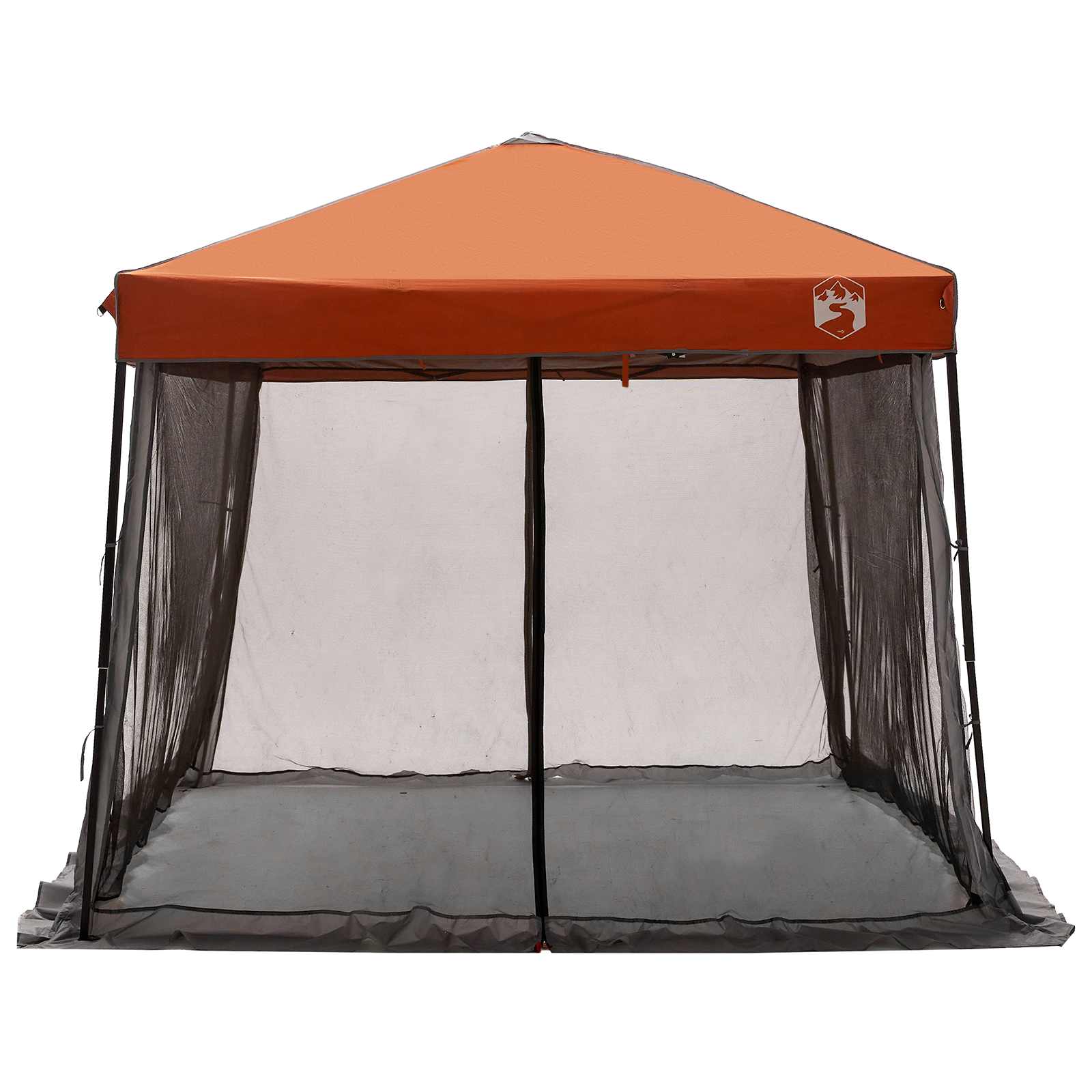 Set di Tende da Campeggio 2 pz 6 persona Grigio e arancione