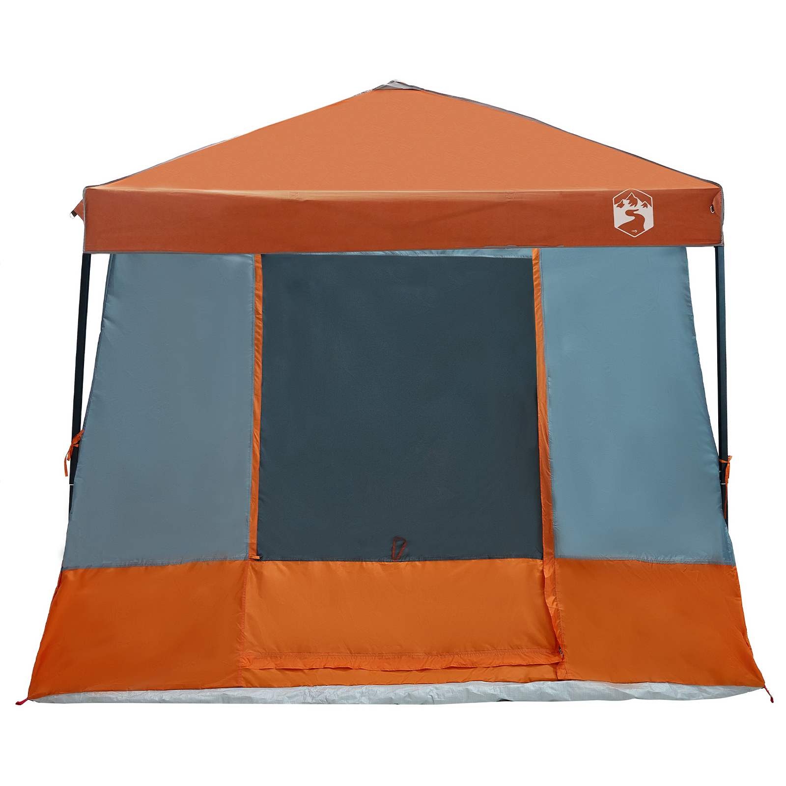 Set di Tende da Campeggio 2 pz 6 persona Grigio e arancione