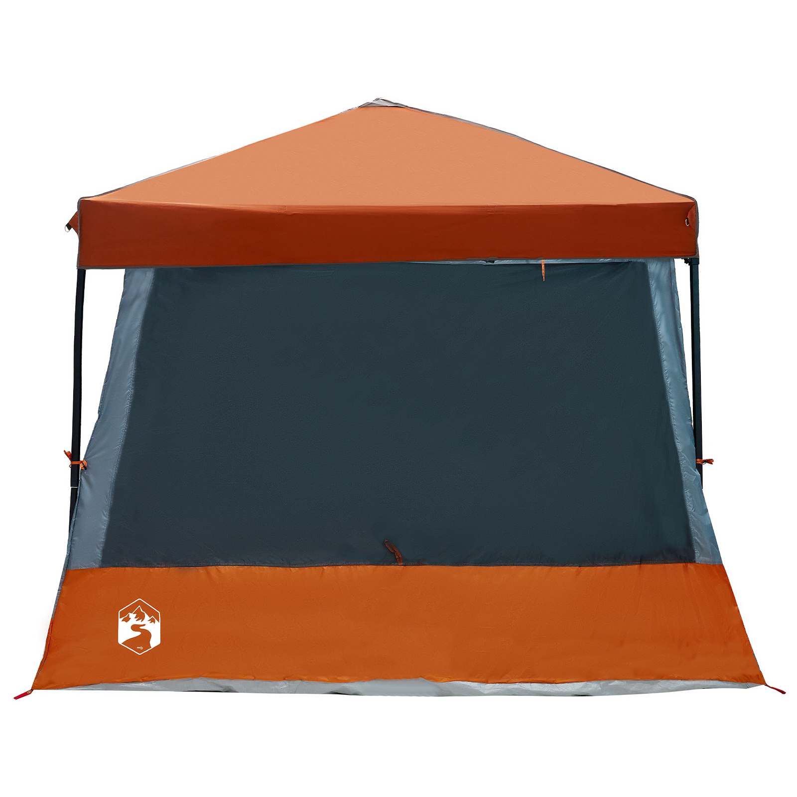 Set di Tende da Campeggio 2 pz 5 persona Grigio e arancione
