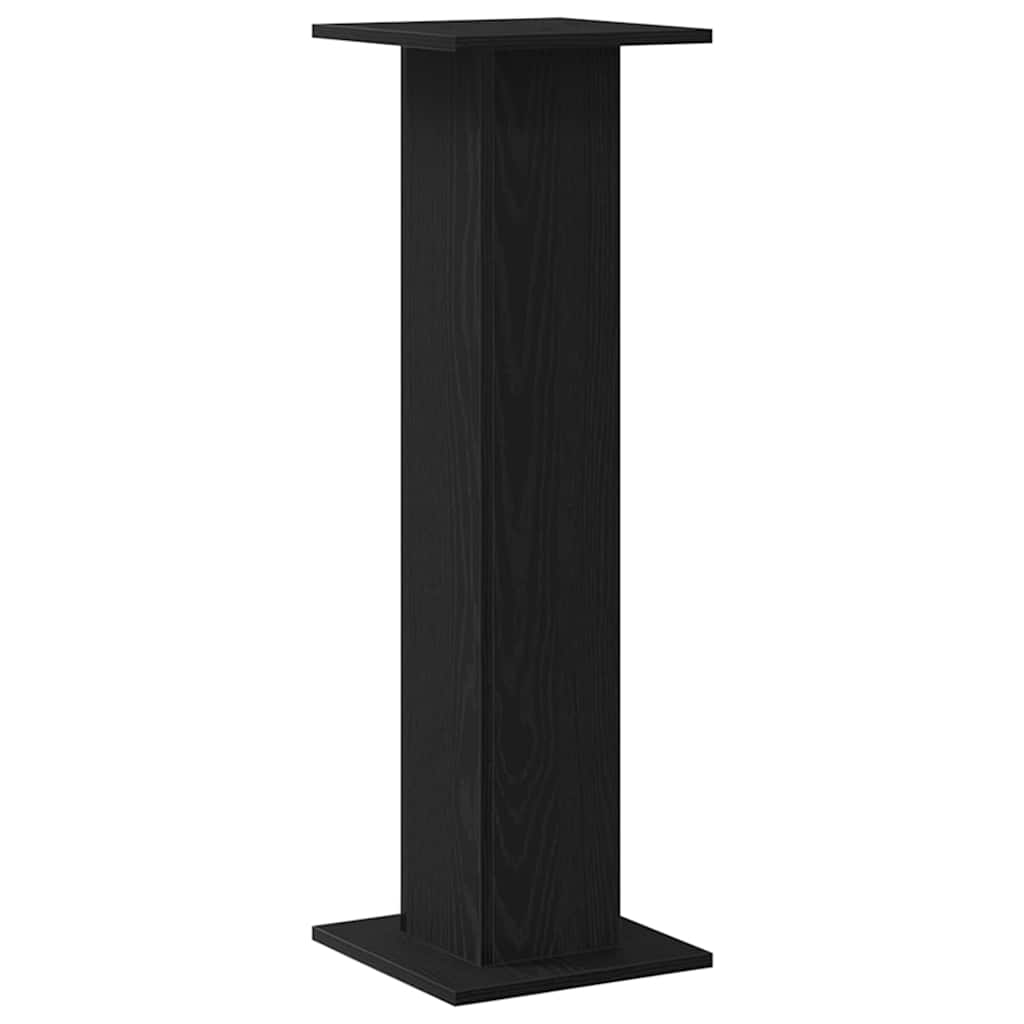 Supporto per piante 2 pz Rovere Nero 30 x 30 x 95 cm