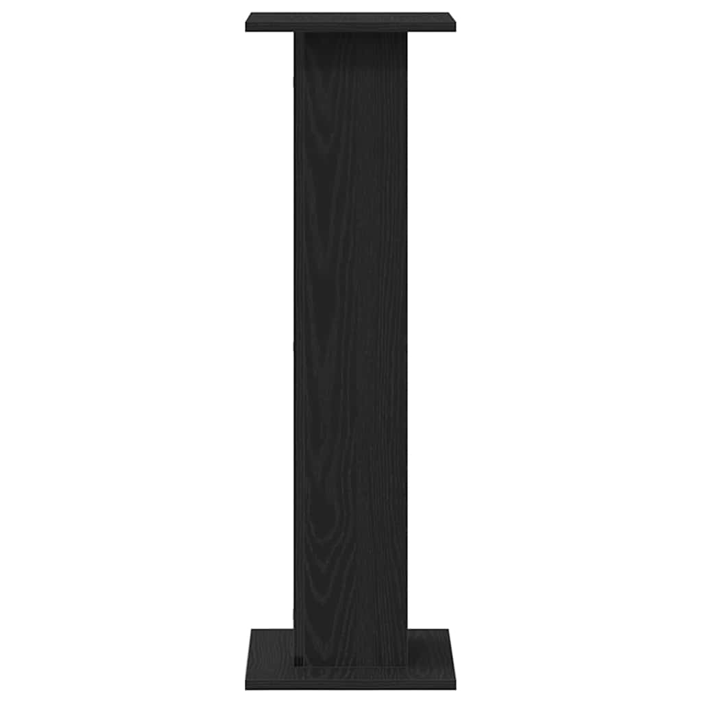 Supporto per piante 2 pz Rovere Nero 30 x 30 x 95 cm