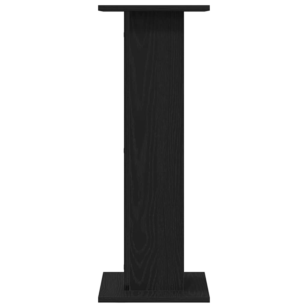 Supporto per piante 2 pz Rovere Nero 30 x 30 x 80 cm
