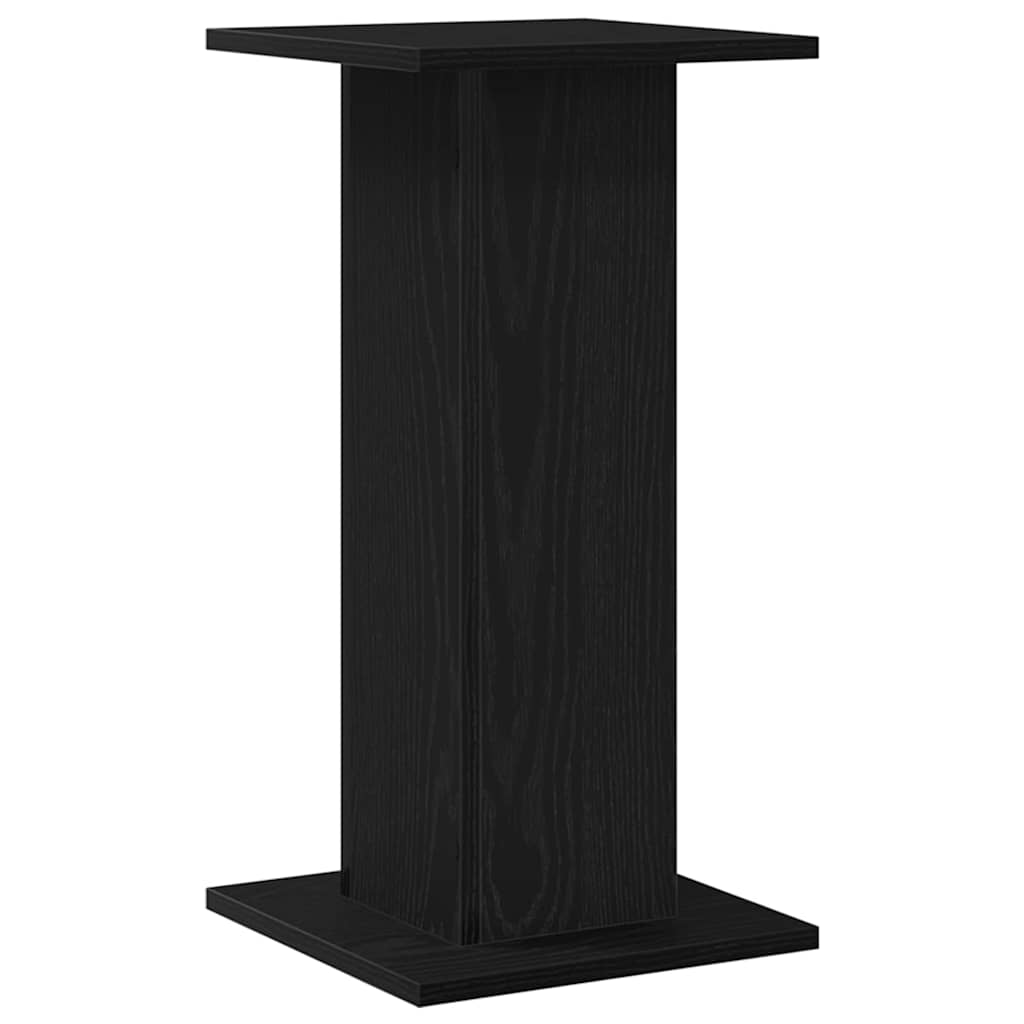 Supporto per piante 2 pz Rovere Nero 30 x 30 x 60 cm