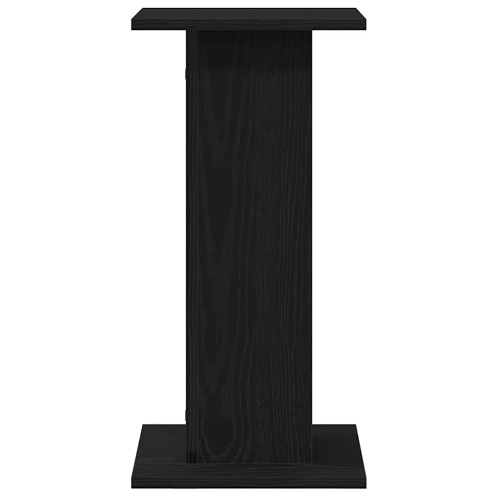 Supporto per piante 2 pz Rovere Nero 30 x 30 x 60 cm
