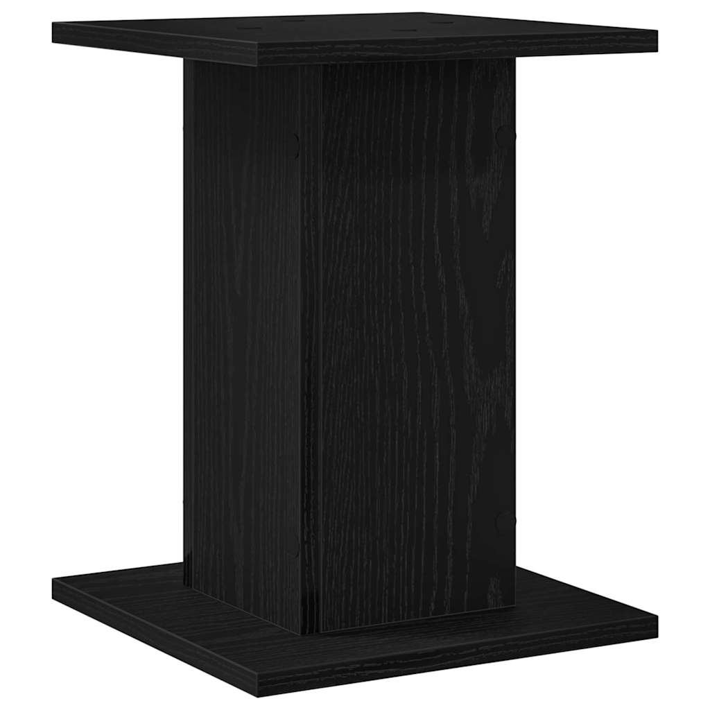 Supporto per piante 2 pz Rovere Nero 30 x 30 x 40 cm