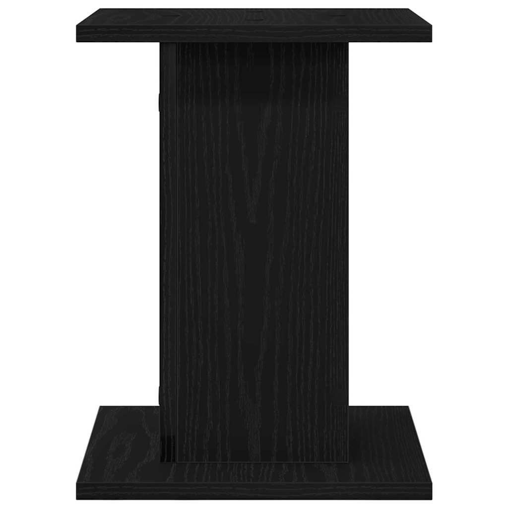 Supporto per piante 2 pz Rovere Nero 30 x 30 x 40 cm
