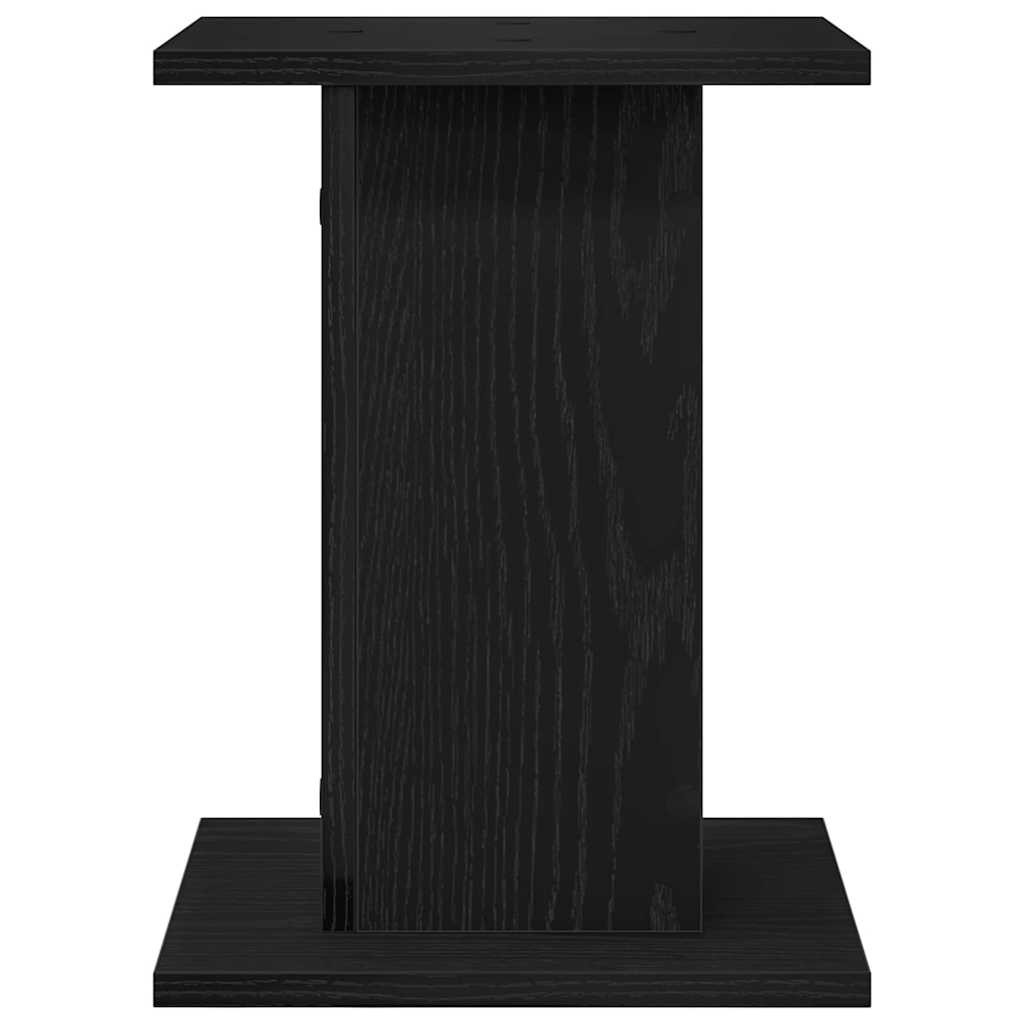 Supporto per piante 2 pz Rovere Nero 30 x 30 x 40 cm