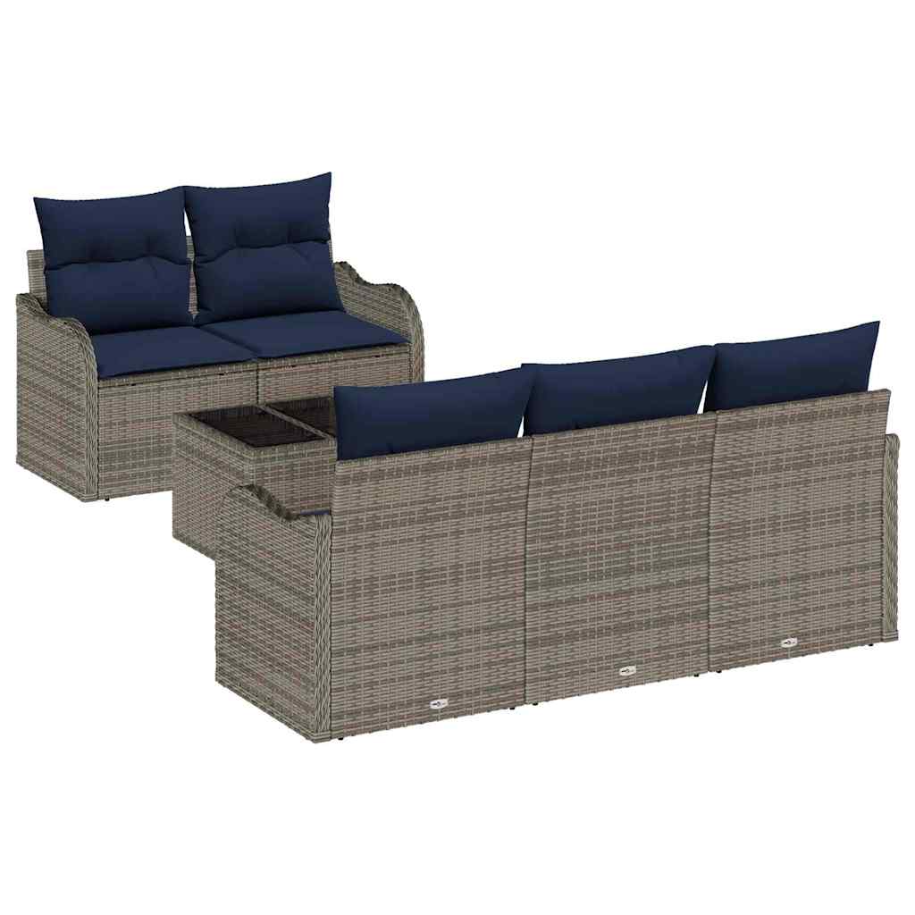 Set Divano da Giardino Grigio 55 x 55 x 37 cm polyrattan