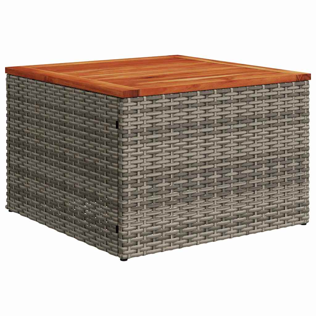Set Divano da Giardino 7 pz Grigio polyrattan