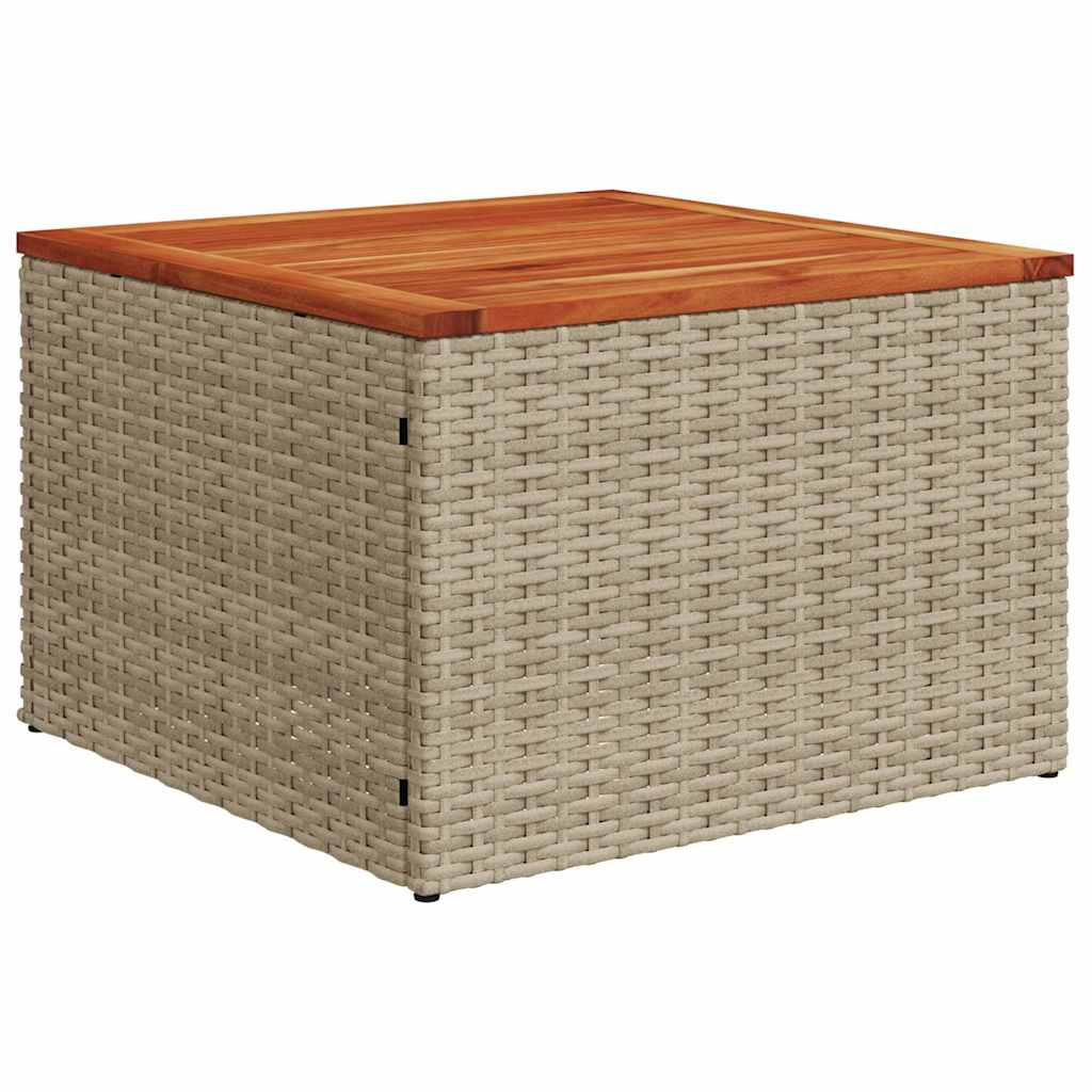 Set Divano da Giardino 5 pz Beige Poly Rattan