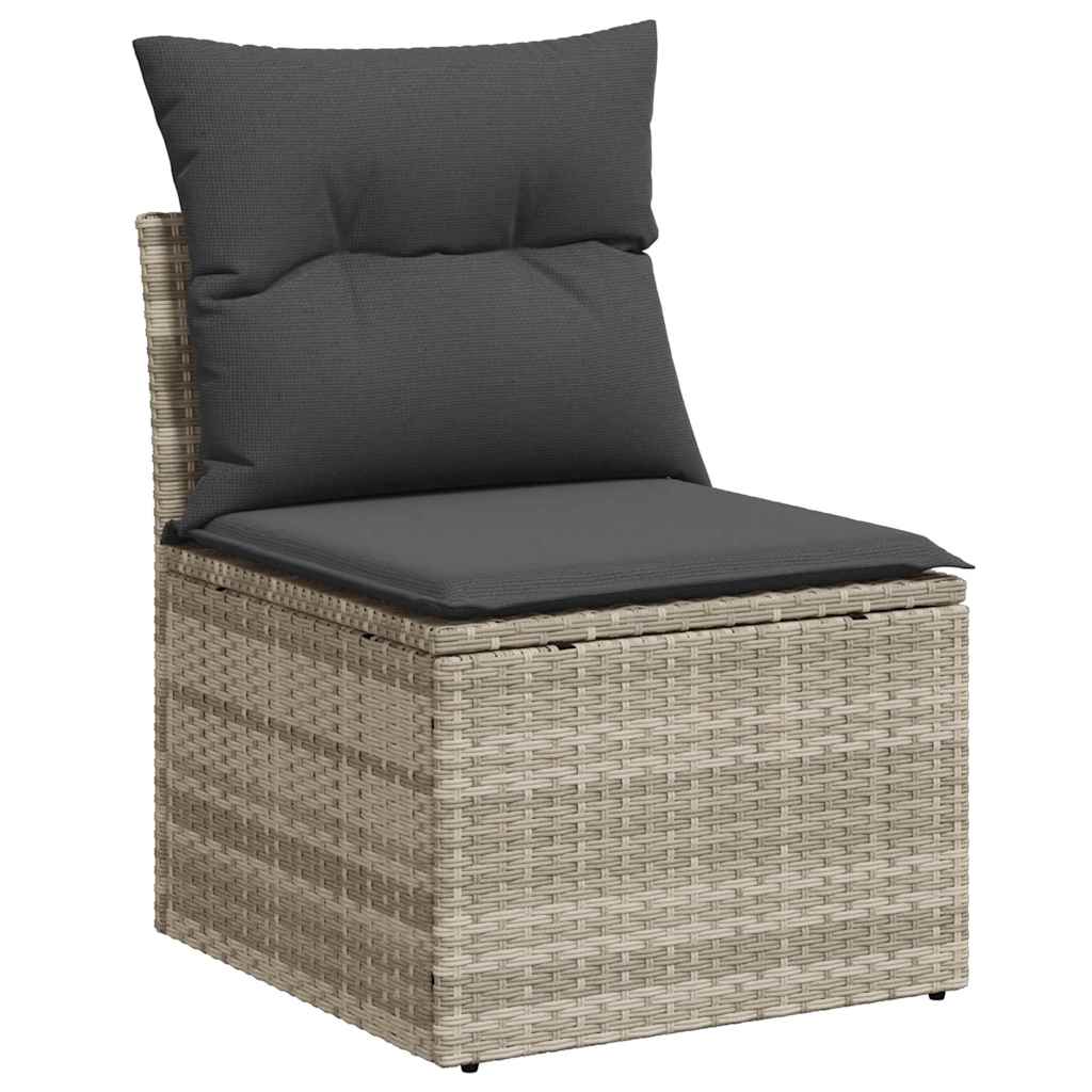Set Divano da Giardino 5 pz 4-Numero di posti Luce polyrattan