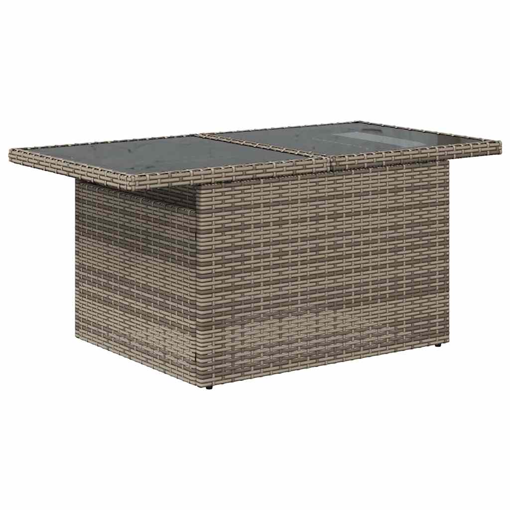 Set Divano da Giardino 6 pz Grigio polyrattan