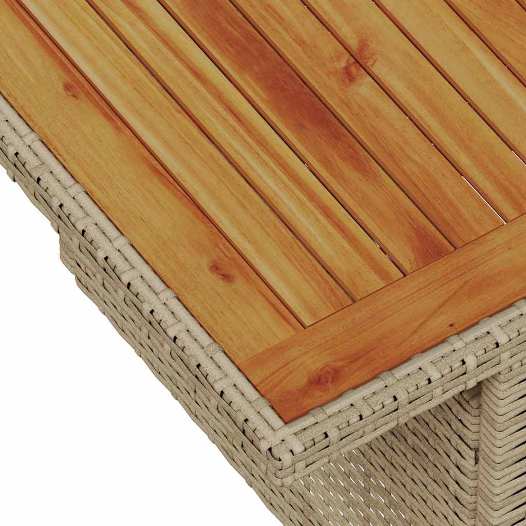 Set Divano da Giardino 6 pz Beige e Crema polyrattan