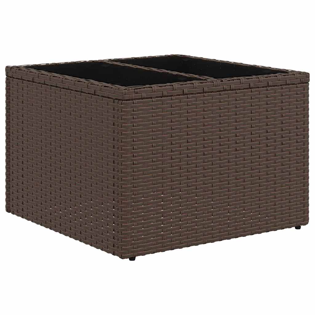 Set Divano da Giardino 6 pz Marrone polyrattan