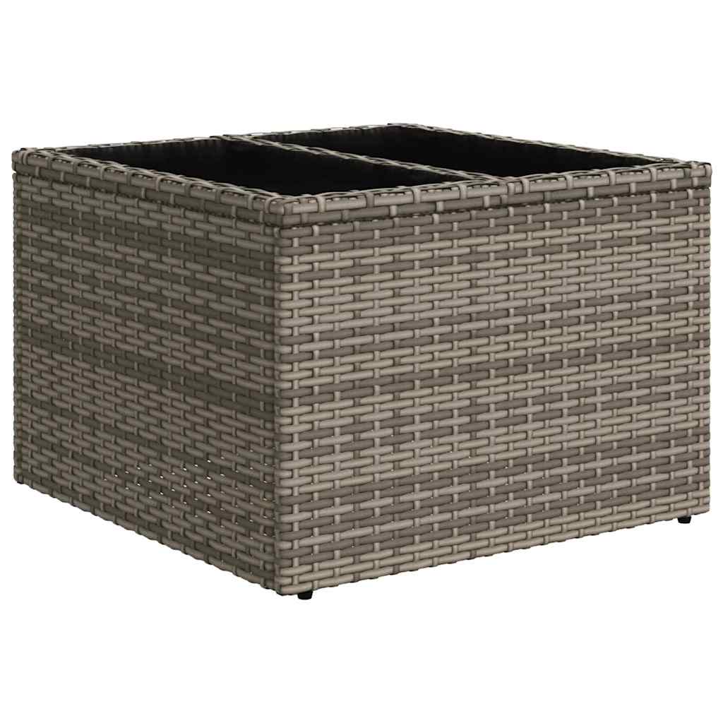 Set Divano da Giardino 6 pz Grigio polyrattan