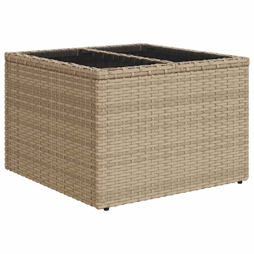 Set Divano da Giardino 5 pz Beige polyrattan