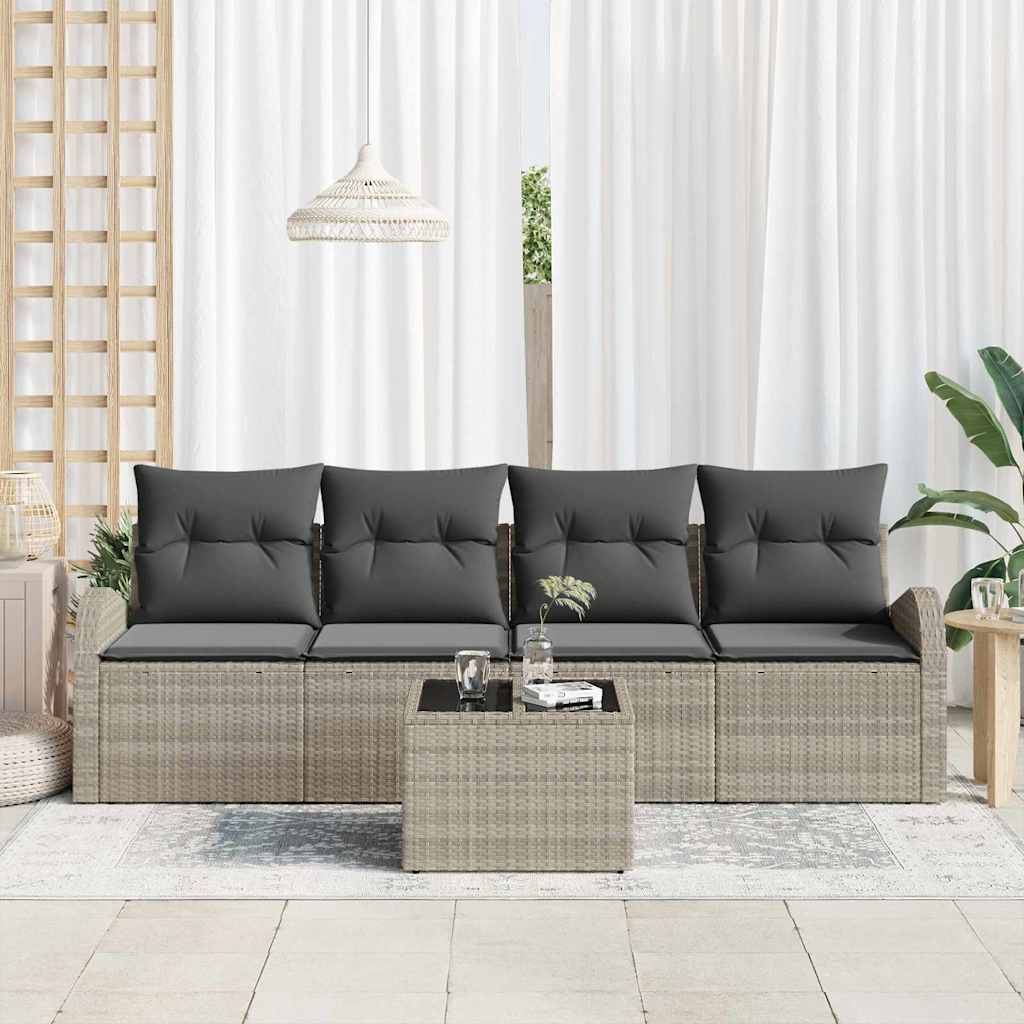 Set Divano da Giardino 5 pcs 4-Seater