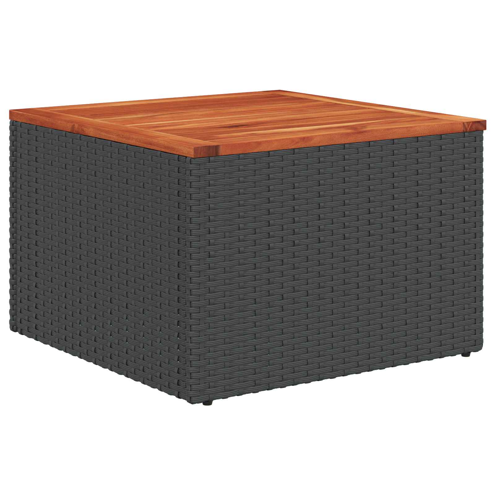 Set Divano da Giardino 6 pz 5-Numero di posti Nero Polyrattan