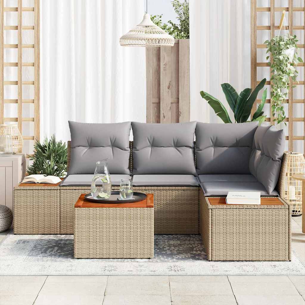 Set Divano da Giardino 4 pz 4-Numero di posti