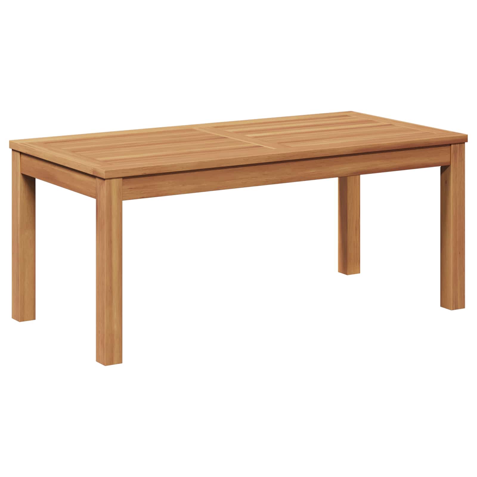 Set Divano da Giardino 5 pz Naturale Legno di teak solido