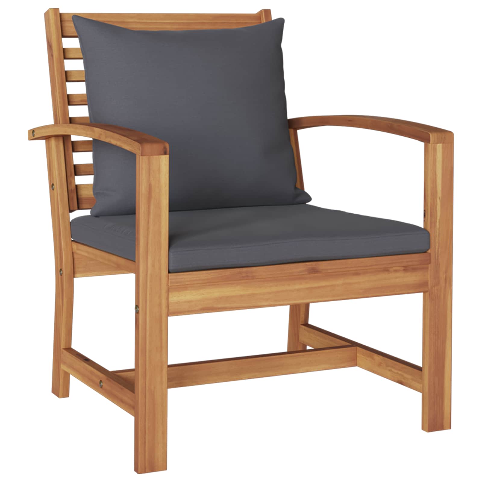 Set Divano da Giardino 5 pz Naturale Legno di teak solido