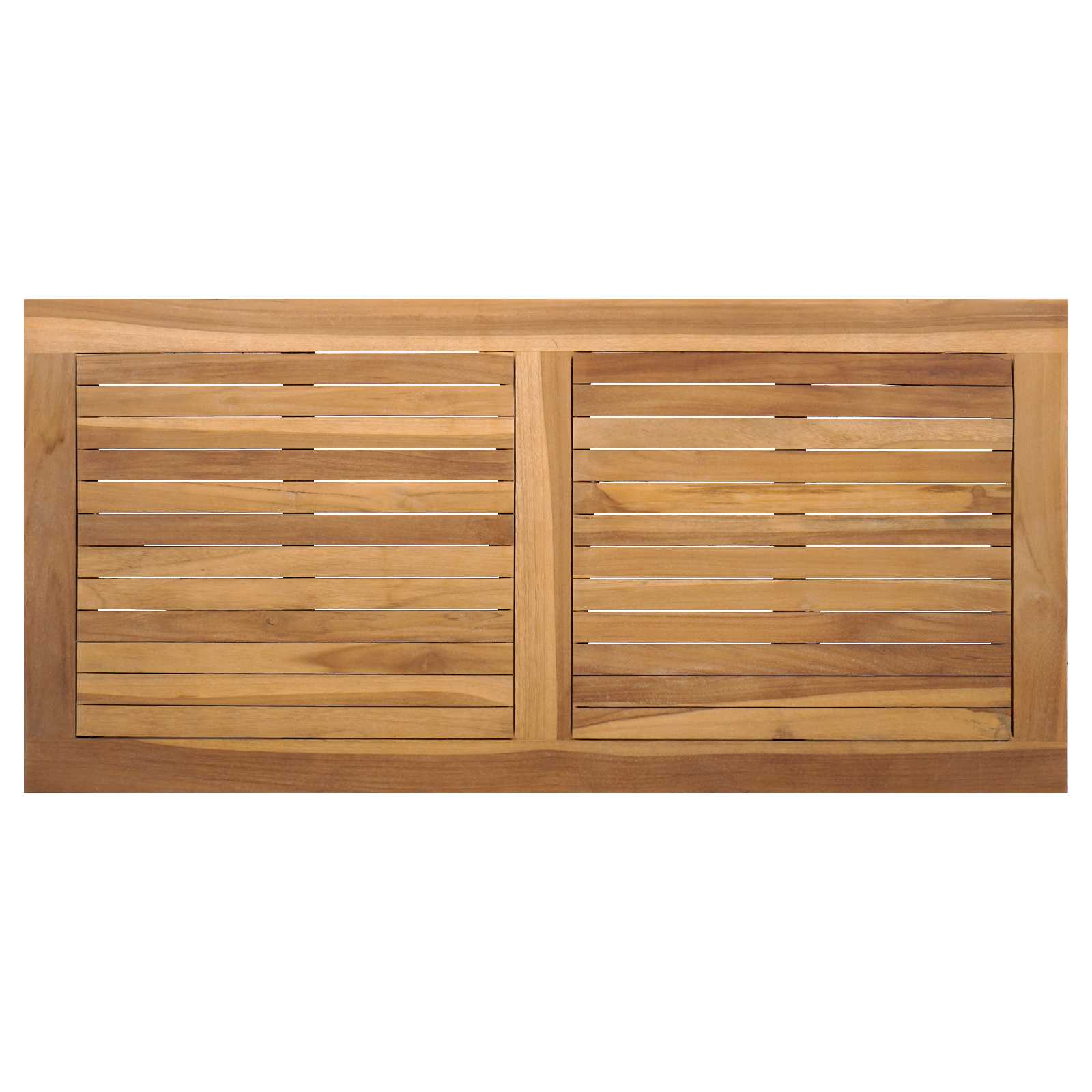 Set Divano da Giardino 5 pz Naturale Legno di teak solido