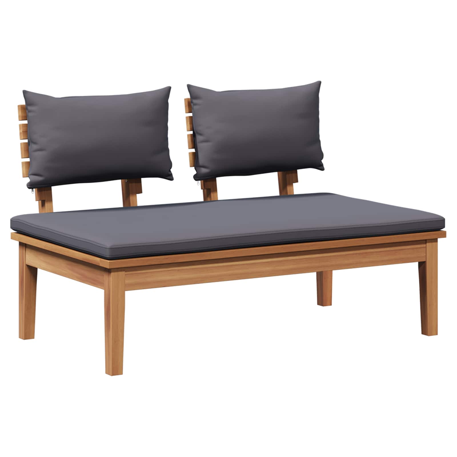 Set Divano da Giardino 3 pz Marrone e Grigio